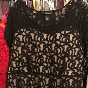 Black see through dress